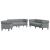 Set de canapea 3 pcs Gri deschis țesătură GartenMobel Dekor