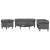 Set de canapea 3 pcs Gri închis țesătură GartenMobel Dekor