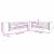 Set de canapea 2 pcs Gri deschis Catifea GartenMobel Dekor