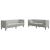 Set de canapea 2 pcs Gri deschis Catifea GartenMobel Dekor
