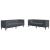 Set de canapea 2 pcs Gri închis Catifea GartenMobel Dekor