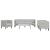 Set de canapea 3 pcs Gri deschis Catifea GartenMobel Dekor