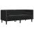 Set de canapea 3 pcs Negru Catifea GartenMobel Dekor