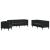 Set de canapea 3 pcs Negru Catifea GartenMobel Dekor