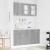 Set dulapuri de bucătărie 4 pcs sonoma gri 140 x 46 x 81.5 cm GartenMobel Dekor