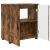 Set de mobilier pentru baie 3 pcs Stejar afumat 61 x 35 x 64 cm GartenMobel Dekor