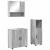 Set de mobilier pentru baie 3 pcs sonoma gri 61 x 35 x 64 cm GartenMobel Dekor