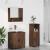 Set de mobilier pentru baie 3 pcs Stejar brun 61 x 35 x 64 cm GartenMobel Dekor