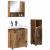 Set de mobilier pentru baie 3 pcs Lemn vechi 61 x 35 x 64 cm GartenMobel Dekor