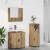 Set de mobilier pentru baie Pe perete 3 pcs stejar artizanal GartenMobel Dekor
