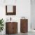 Set de mobilier pentru baie 3 pcs Stejar brun 61 x 35 x 64 cm GartenMobel Dekor