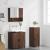 Set de mobilier pentru baie 3 pcs Stejar brun 61 x 35 x 64 cm GartenMobel Dekor