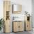 Set de mobilier pentru baie 4 pcs Stejar sonoma 61 x 35 x 64 cm GartenMobel Dekor