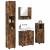 Set de mobilier pentru baie 4 pcs Stejar afumat 61 x 35 x 64 cm GartenMobel Dekor