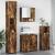 Set de mobilier pentru baie 4 pcs Stejar afumat 61 x 35 x 64 cm GartenMobel Dekor