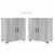 Set de mobilier pentru baie 4 pcs sonoma gri 61 x 35 x 64 cm GartenMobel Dekor