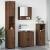 Set de mobilier pentru baie 4 pcs Stejar brun 61 x 35 x 64 cm GartenMobel Dekor