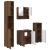Set de mobilier pentru baie 4 pcs Stejar brun 61 x 35 x 64 cm GartenMobel Dekor