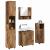 Set de mobilier pentru baie 4 pcs Lemn vechi 61 x 35 x 64 cm GartenMobel Dekor