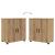 Set de mobilier pentru baie Pe perete 4 pcs stejar artizanal GartenMobel Dekor