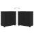 Set de mobilier pentru baie cu ușă 4 pcs Negru 61 x 35 x 64 cm GartenMobel Dekor