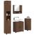 Set de mobilier pentru baie 4 pcs Stejar brun 61 x 35 x 64 cm GartenMobel Dekor