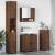 Set de mobilier pentru baie 4 pcs Stejar brun 61 x 35 x 64 cm GartenMobel Dekor