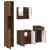 Set de mobilier pentru baie 4 pcs Stejar brun 61 x 35 x 64 cm GartenMobel Dekor