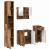 Set de mobilier pentru baie 4 pcs Lemn vechi 61 x 35 x 64 cm GartenMobel Dekor