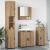 Set de mobilier pentru baie cu sertar 4 pcs stejar artizanal GartenMobel Dekor