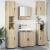 Set de mobilier pentru baie 5 pcs Stejar sonoma 61 x 35 x 64 cm GartenMobel Dekor