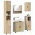 Set de mobilier pentru baie 5 pcs Stejar sonoma 61 x 35 x 64 cm GartenMobel Dekor