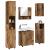 Set de mobilier pentru baie 5 pcs Lemn vechi 61 x 35 x 64 cm GartenMobel Dekor