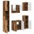 Set de mobilier pentru baie 5 pcs Lemn vechi 61 x 35 x 64 cm GartenMobel Dekor
