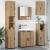 Set de mobilier pentru baie Pe perete 5 pcs stejar artizanal GartenMobel Dekor