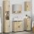 Set de mobilier pentru baie 5 pcs Stejar sonoma 61 x 35 x 64 cm GartenMobel Dekor
