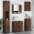 Set de mobilier pentru baie 5 pcs Stejar brun 61 x 35 x 64 cm GartenMobel Dekor