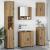 Set de mobilier pentru baie cu sertar 5 pcs stejar artizanal GartenMobel Dekor
