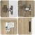 Set de mobilier pentru baie 4 pcs Stejar sonoma 61 x 35 x 64 cm GartenMobel Dekor