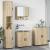 Set de mobilier pentru baie 4 pcs Stejar sonoma 61 x 35 x 64 cm GartenMobel Dekor