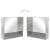 Set de mobilier pentru baie 4 pcs Gri beton 61 x 35 x 64 cm GartenMobel Dekor
