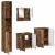 Set de mobilier pentru baie 4 pcs Lemn vechi 61 x 35 x 64 cm GartenMobel Dekor
