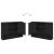 Set de mobilier pentru baie 2 pcs Negru 76.5 x 35 x 64 cm GartenMobel Dekor