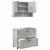 Set de mobilier pentru baie 2 pcs Gri beton 76.5 x 35 x 64 cm GartenMobel Dekor