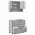 Set de mobilier pentru baie 2 pcs sonoma gri 76.5 x 35 x 64 cm GartenMobel Dekor
