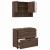 Set de mobilier pentru baie 2 pcs Stejar brun 76.5 x 35 x 64 cm GartenMobel Dekor