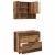 Set de mobilier pentru baie 2 pcs Lemn vechi 76.5 x 35 x 64 cm GartenMobel Dekor