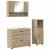 Set de mobilier pentru baie cu sertar 3 pcs Stejar sonoma GartenMobel Dekor