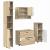 Set de mobilier pentru baie cu sertar 4 pcs Stejar sonoma GartenMobel Dekor