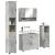 Set de mobilier pentru baie 4 pcs Gri beton 30 x 35 x 192 cm GartenMobel Dekor